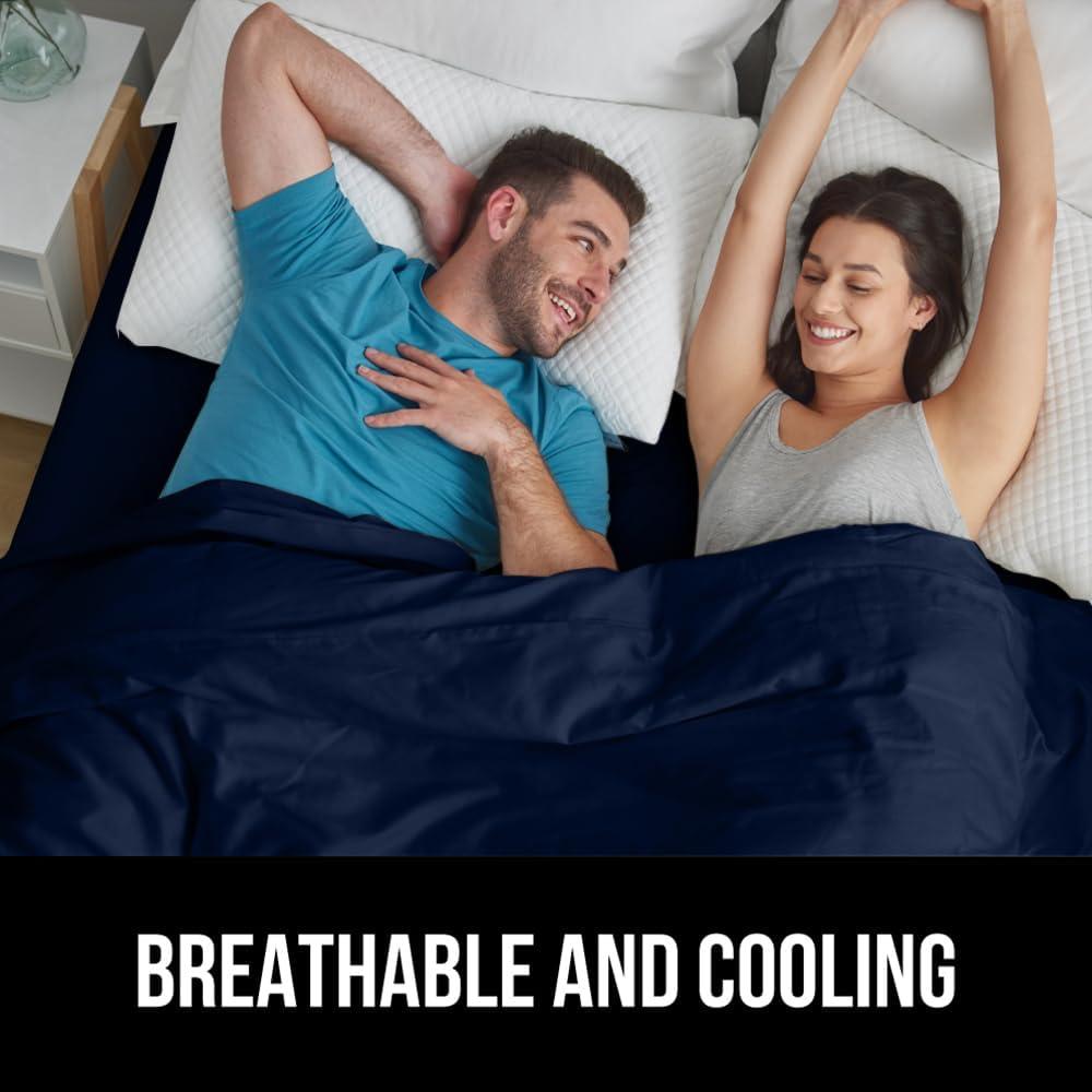 imageGORILLA GRIP Fitted Sheets Stay in Place Twin Size Deep Pocket Bottom Bed Sheets for Mattress Lightweight Microfiber Sbana All Around Elastic OekoTex Wrinkle and Shrink Resistant CreamNavy