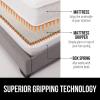 GORILLA GRIP Non Slip Mattress Gripper, Prevents Mattresses from Sliding and Holds Bed in Place, Pad Grips Beds, Sofa, Couch, Chair Cushions and Helps Keep Topper from Slipping, Easy Trim Pads Twin XL(1)