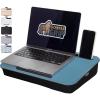 GORILLA GRIP Laptop Lap Desk with Phone Holder, Pillow Cushion Desks Fit Laptops up to 15.6″, Gifts for Home, Portable Travel Workstation, Tray Ledge Keep Computers in Place, Marble Pattern(Sky Blue)