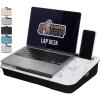 GORILLA GRIP Laptop Lap Desk with Phone Holder, Pillow Cushion Desks Fit Laptops up to 15.6″, Gifts for Home, Portable Travel Workstation, Tray Ledge Keep Computers in Place, Marble Pattern(Marble)