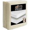 GORILLA GRIP Non Slip Mattress Gripper, Prevents Mattresses from Sliding and Holds Bed in Place, Pad Grips Beds, Sofa, Couch, Chair Cushions and Helps Keep Topper from Slipping, Easy Trim Pads Twin XL(2)
