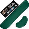 GORILLA GRIP Silky Gel Memory Foam Wrist Rest for Computer Keyboard, Mouse, Ergonomic Design for Typing Pain Relief, Desk Pads Support Hand and Arm, Mousepad Rests, Stain Resistant, 2 Piece Pad Spiral(Hunter Green)