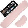 GORILLA GRIP Silky Gel Memory Foam Wrist Rest for Computer Keyboard, Mouse, Ergonomic Design for Typing Pain Relief, Desk Pads Support Hand and Arm, Mousepad Rests, Stain Resistant, 2 Piece Pad Spiral(Light Pink)
