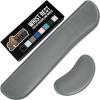 GORILLA GRIP Silky Gel Memory Foam Wrist Rest for Computer Keyboard, Mouse, Ergonomic Design for Typing Pain Relief, Desk Pads Support Hand and Arm, Mousepad Rests, Stain Resistant, 2 Piece Pad Spiral(Gray)