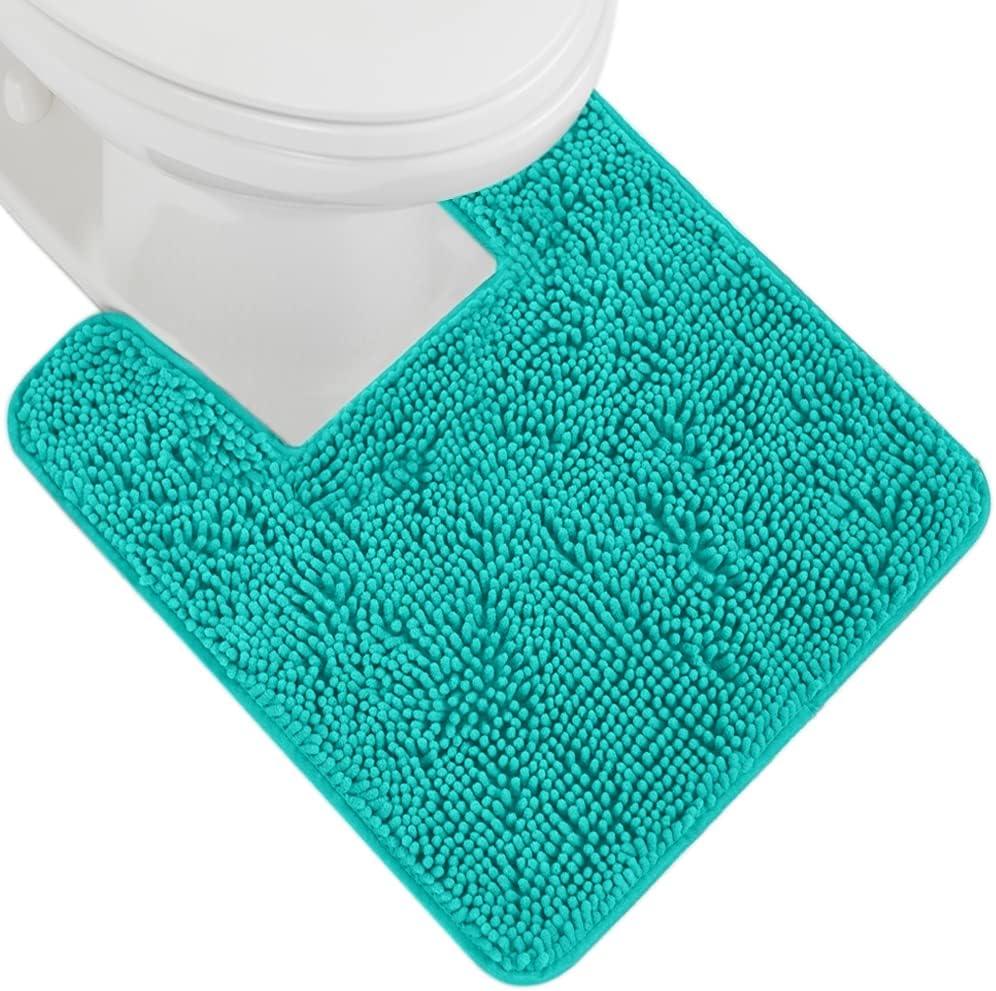 imageGORILLA GRIP Bath Rug Mat 36x24 Thick Absorbent Chenille Quick Dry Microfiber Mats Rubber Backing Washable Shower Floor Rugs Bathmat Runner US Designed Bathroom Home Decor Accessories Gray BeigeTurquoise