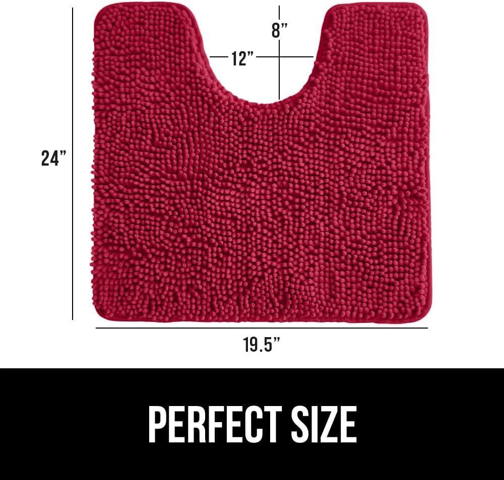 imageGORILLA GRIP Bath Rug Mat 36x24 Thick Absorbent Chenille Quick Dry Microfiber Mats Rubber Backing Washable Shower Floor Rugs Bathmat Runner US Designed Bathroom Home Decor Accessories Gray BeigeRed