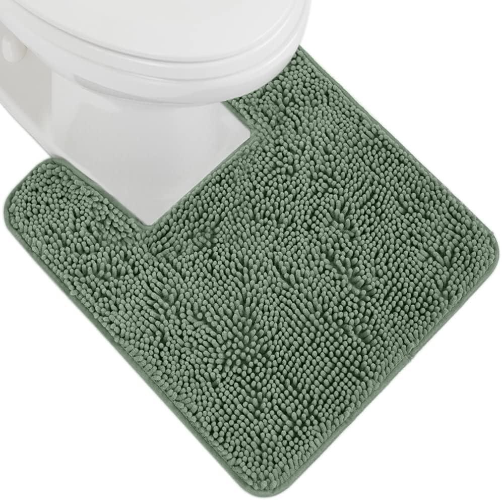 imageGORILLA GRIP Bath Rug Mat 36x24 Thick Absorbent Chenille Quick Dry Microfiber Mats Rubber Backing Washable Shower Floor Rugs Bathmat Runner US Designed Bathroom Home Decor Accessories Gray BeigeSage
