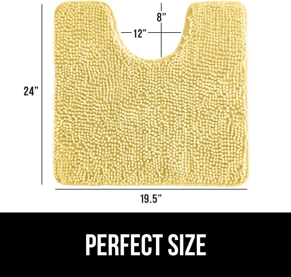 imageGORILLA GRIP Bath Rug Mat 36x24 Thick Absorbent Chenille Quick Dry Microfiber Mats Rubber Backing Washable Shower Floor Rugs Bathmat Runner US Designed Bathroom Home Decor Accessories Gray BeigeYellow
