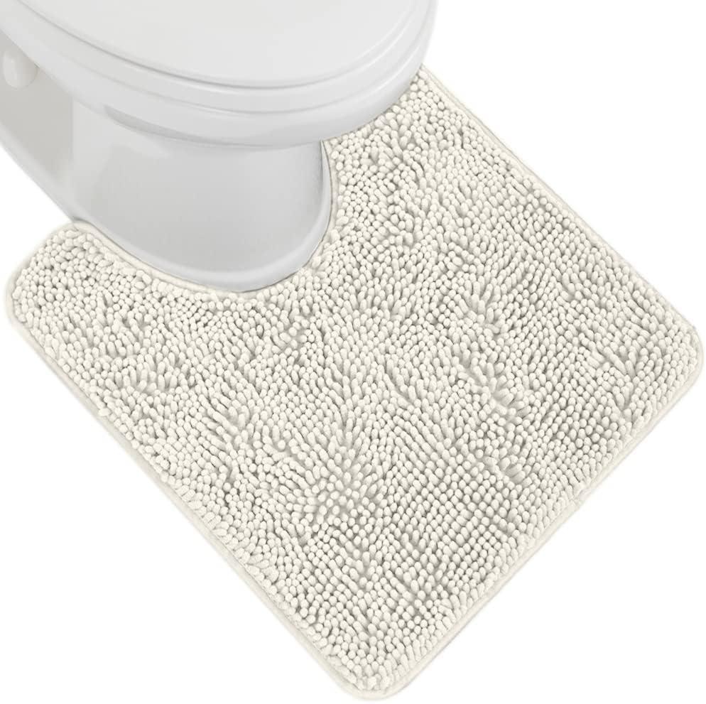 imageGORILLA GRIP Bath Rug Mat 36x24 Thick Absorbent Chenille Quick Dry Microfiber Mats Rubber Backing Washable Shower Floor Rugs Bathmat Runner US Designed Bathroom Home Decor Accessories Gray BeigeIvory