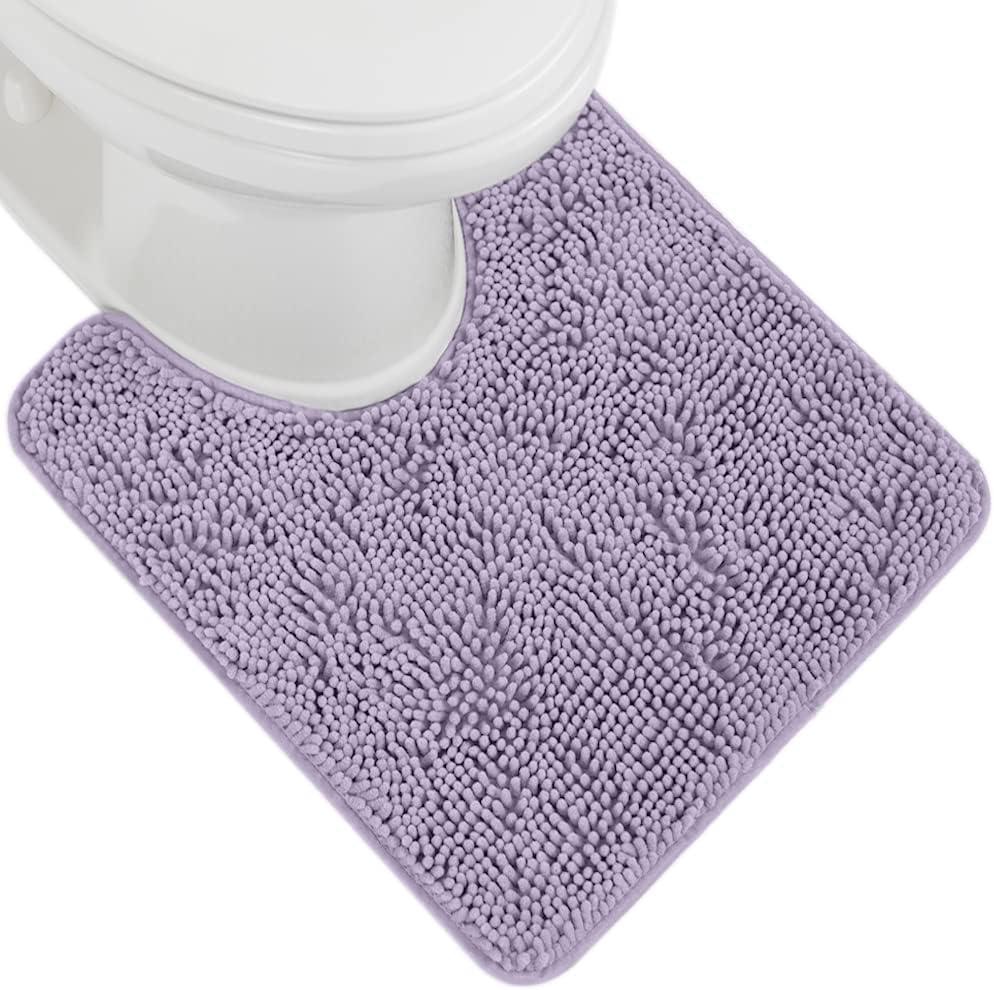 imageGORILLA GRIP Bath Rug Mat 36x24 Thick Absorbent Chenille Quick Dry Microfiber Mats Rubber Backing Washable Shower Floor Rugs Bathmat Runner US Designed Bathroom Home Decor Accessories Gray BeigeLight Purple