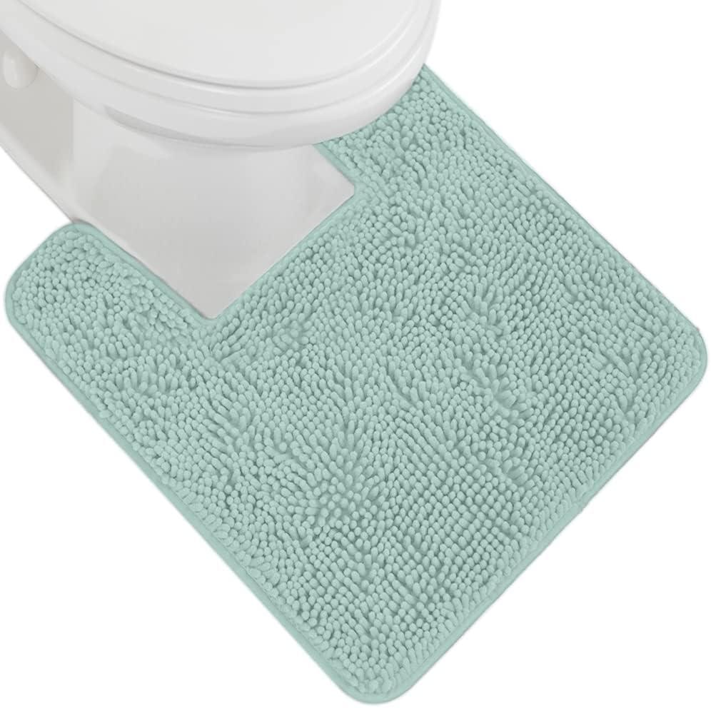imageGORILLA GRIP Bath Rug Mat 36x24 Thick Absorbent Chenille Quick Dry Microfiber Mats Rubber Backing Washable Shower Floor Rugs Bathmat Runner US Designed Bathroom Home Decor Accessories Gray BeigeSeablue