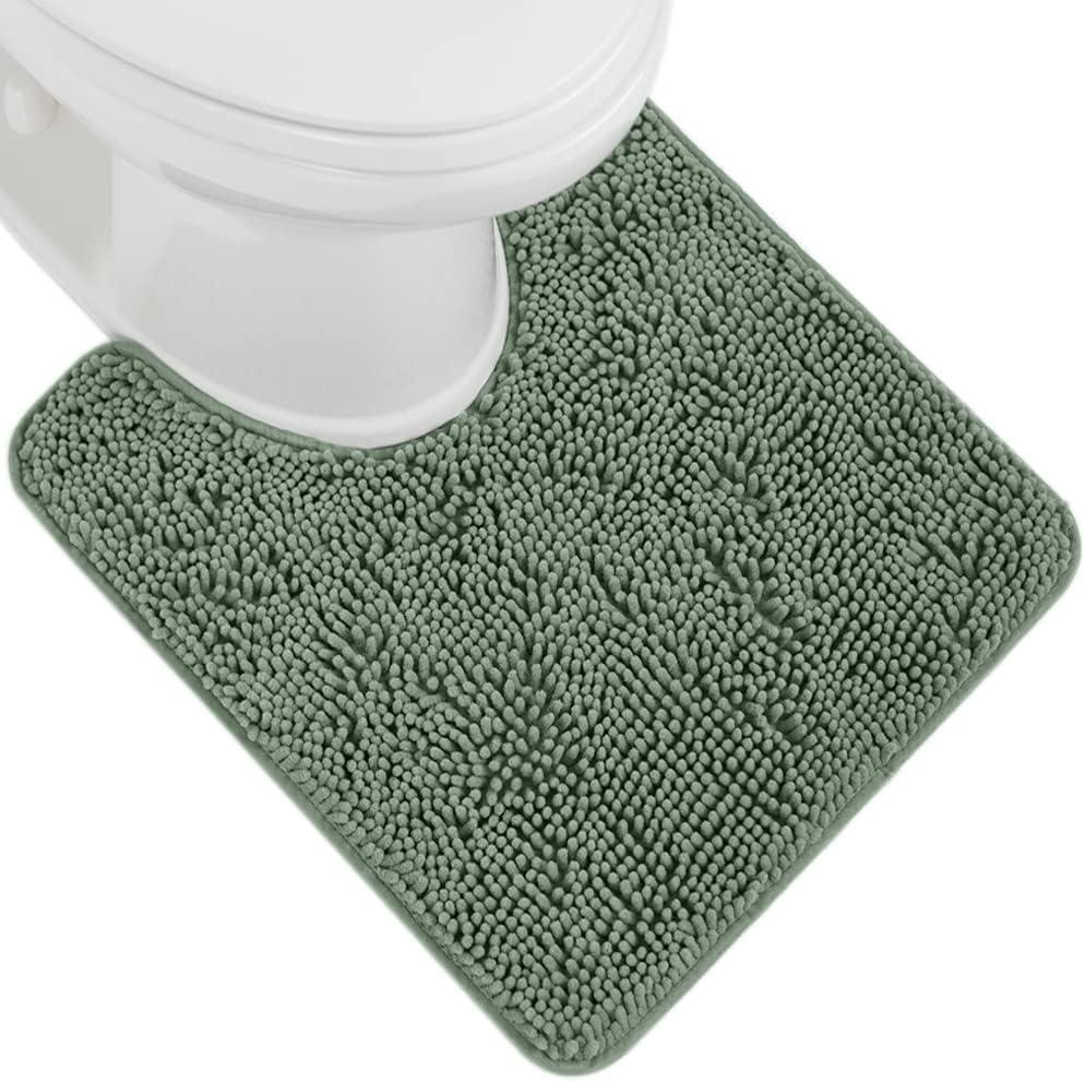 imageGORILLA GRIP Bath Rug Mat 36x24 Thick Absorbent Chenille Quick Dry Microfiber Mats Rubber Backing Washable Shower Floor Rugs Bathmat Runner US Designed Bathroom Home Decor Accessories Gray BeigeSage