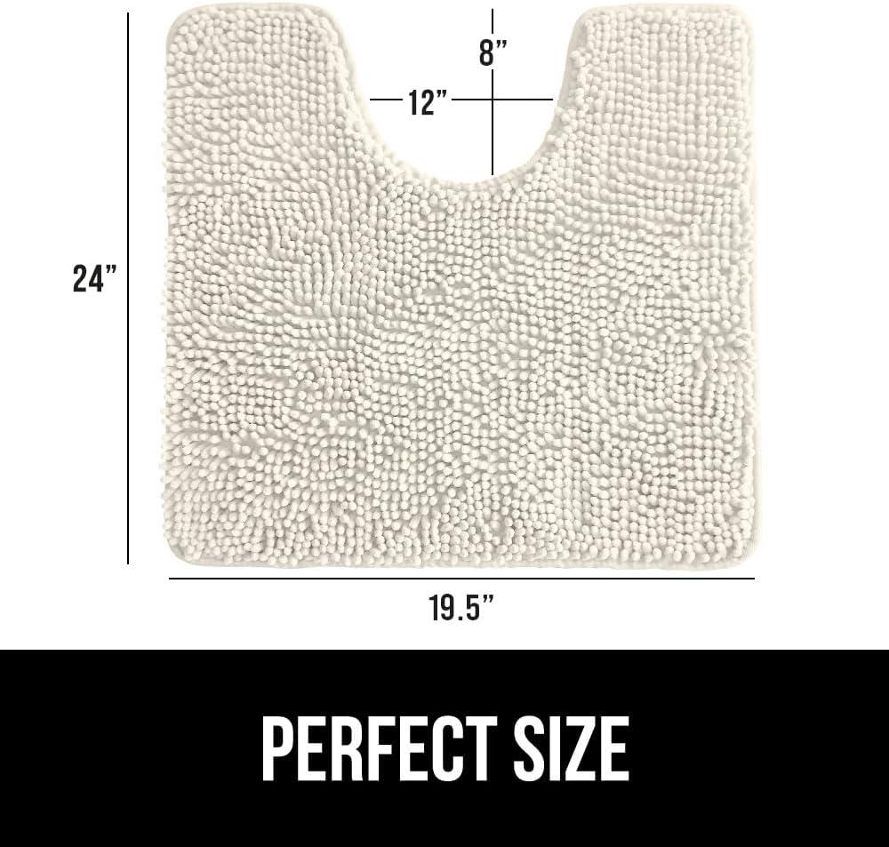 imageGORILLA GRIP Bath Rug Mat 36x24 Thick Absorbent Chenille Quick Dry Microfiber Mats Rubber Backing Washable Shower Floor Rugs Bathmat Runner US Designed Bathroom Home Decor Accessories Gray BeigeIvory