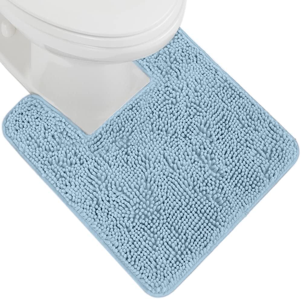 imageGORILLA GRIP Bath Rug Mat 36x24 Thick Absorbent Chenille Quick Dry Microfiber Mats Rubber Backing Washable Shower Floor Rugs Bathmat Runner US Designed Bathroom Home Decor Accessories Gray BeigeSky
