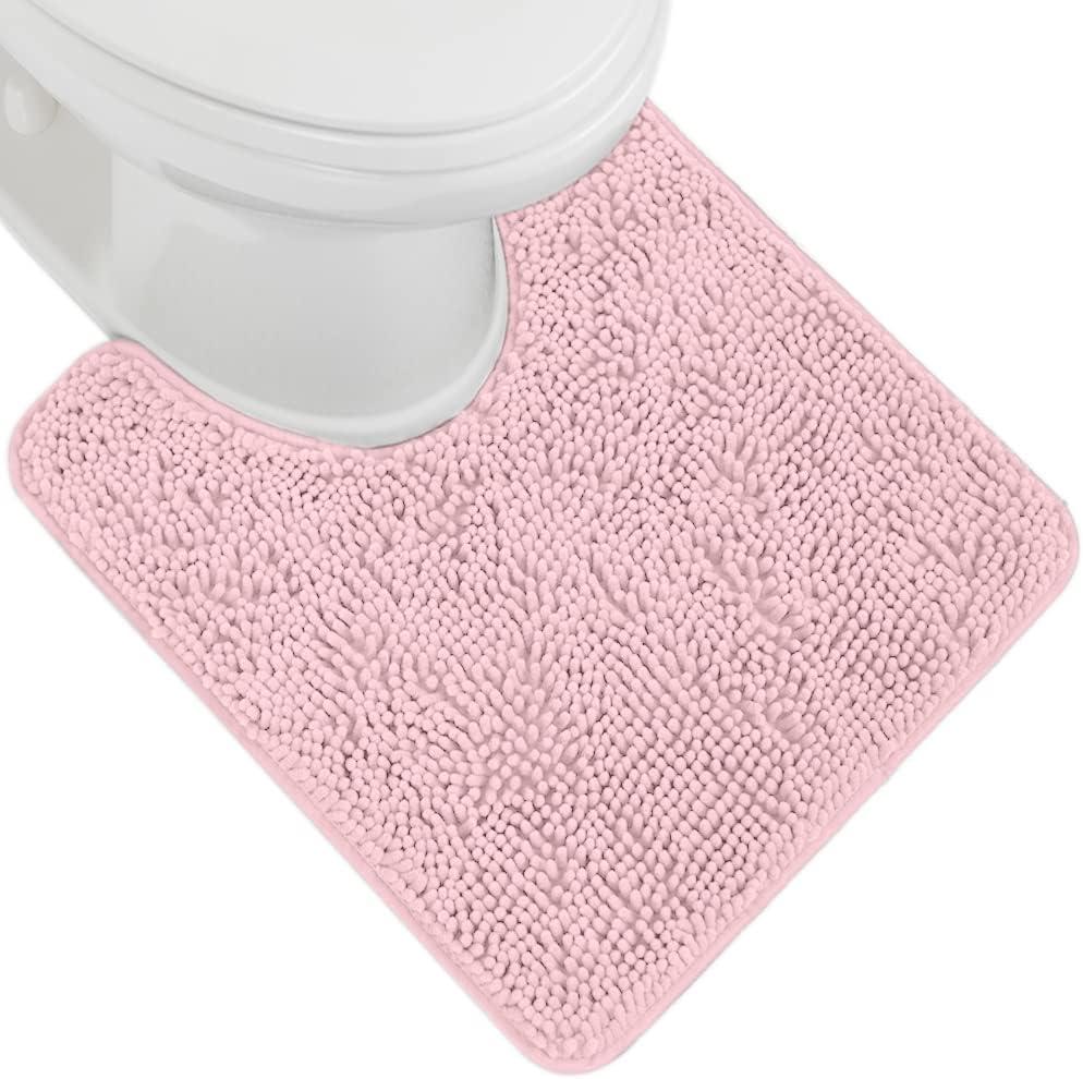 imageGORILLA GRIP Bath Rug Mat 36x24 Thick Absorbent Chenille Quick Dry Microfiber Mats Rubber Backing Washable Shower Floor Rugs Bathmat Runner US Designed Bathroom Home Decor Accessories Gray BeigeLight Pink