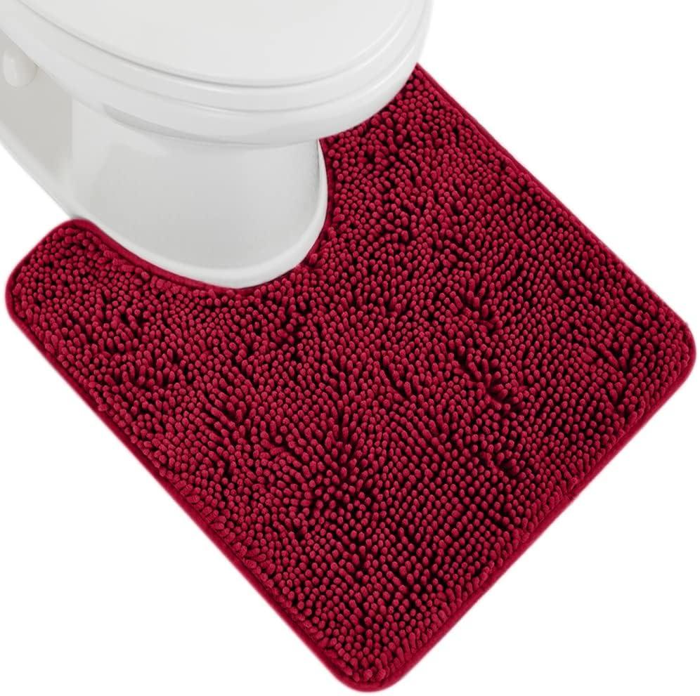 imageGORILLA GRIP Bath Rug Mat 36x24 Thick Absorbent Chenille Quick Dry Microfiber Mats Rubber Backing Washable Shower Floor Rugs Bathmat Runner US Designed Bathroom Home Decor Accessories Gray BeigeRed