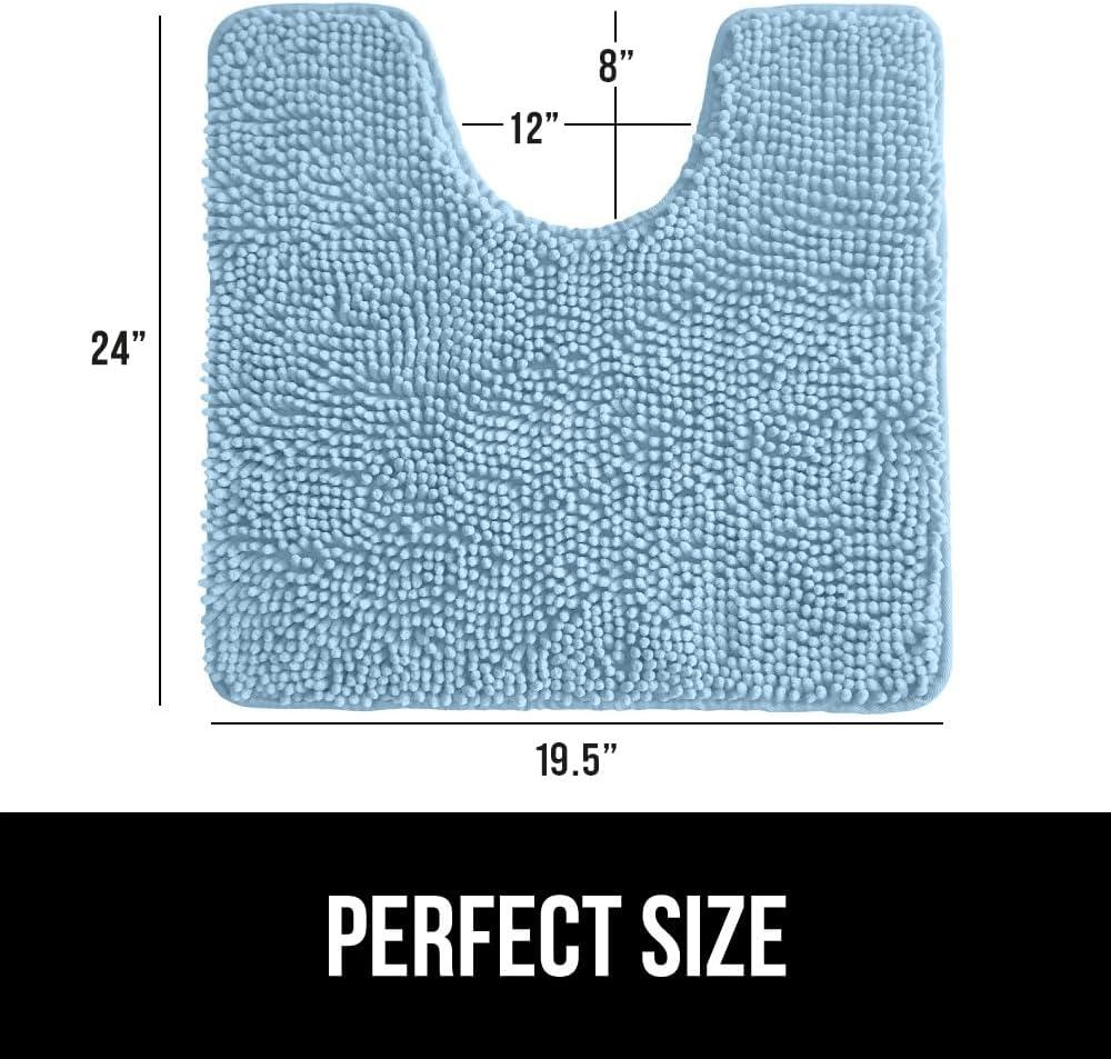 imageGORILLA GRIP Bath Rug Mat 36x24 Thick Absorbent Chenille Quick Dry Microfiber Mats Rubber Backing Washable Shower Floor Rugs Bathmat Runner US Designed Bathroom Home Decor Accessories Gray BeigeSky