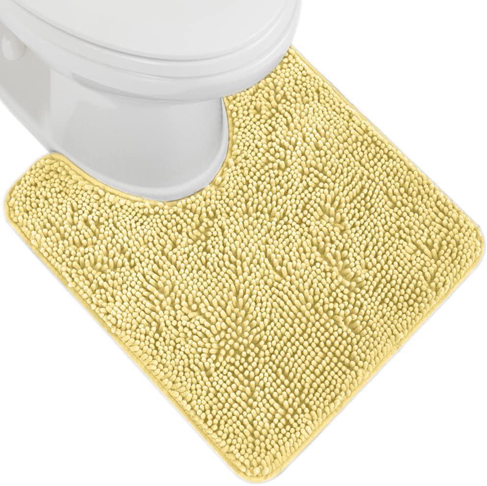 imageGORILLA GRIP Bath Rug Mat 36x24 Thick Absorbent Chenille Quick Dry Microfiber Mats Rubber Backing Washable Shower Floor Rugs Bathmat Runner US Designed Bathroom Home Decor Accessories Gray BeigeYellow