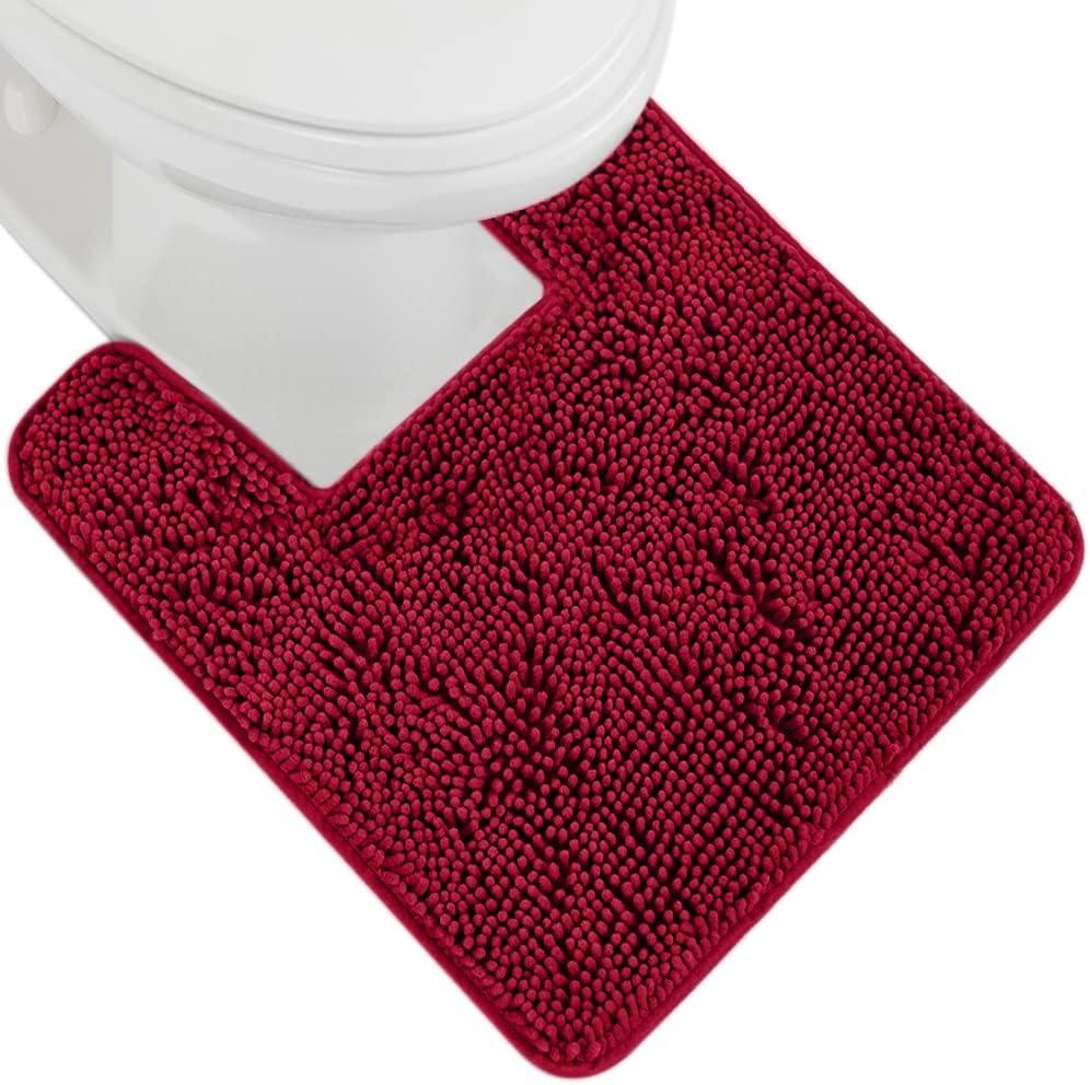 imageGORILLA GRIP Bath Rug Mat 36x24 Thick Absorbent Chenille Quick Dry Microfiber Mats Rubber Backing Washable Shower Floor Rugs Bathmat Runner US Designed Bathroom Home Decor Accessories Gray BeigeRed