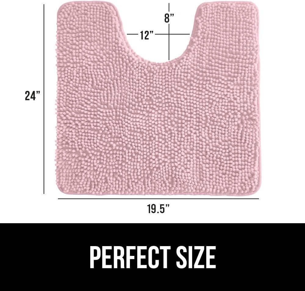 imageGORILLA GRIP Bath Rug Mat 36x24 Thick Absorbent Chenille Quick Dry Microfiber Mats Rubber Backing Washable Shower Floor Rugs Bathmat Runner US Designed Bathroom Home Decor Accessories Gray BeigeLight Pink