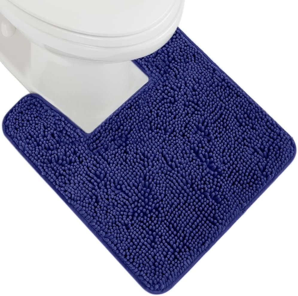 imageGORILLA GRIP Bath Rug Mat 36x24 Thick Absorbent Chenille Quick Dry Microfiber Mats Rubber Backing Washable Shower Floor Rugs Bathmat Runner US Designed Bathroom Home Decor Accessories Gray BeigeRoyal Blue