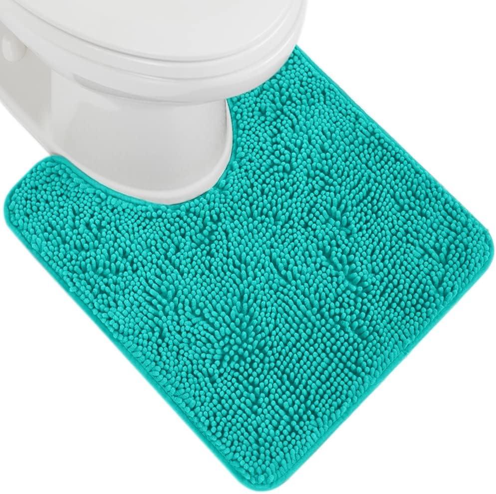 imageGORILLA GRIP Bath Rug Mat 36x24 Thick Absorbent Chenille Quick Dry Microfiber Mats Rubber Backing Washable Shower Floor Rugs Bathmat Runner US Designed Bathroom Home Decor Accessories Gray BeigeTurquoise