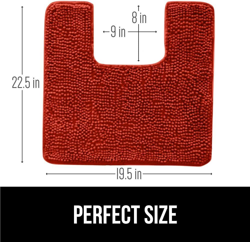 imageGORILLA GRIP Bath Rug Mat 36x24 Thick Absorbent Chenille Quick Dry Microfiber Mats Rubber Backing Washable Shower Floor Rugs Bathmat Runner US Designed Bathroom Home Decor Accessories Gray BeigeSunset Orange