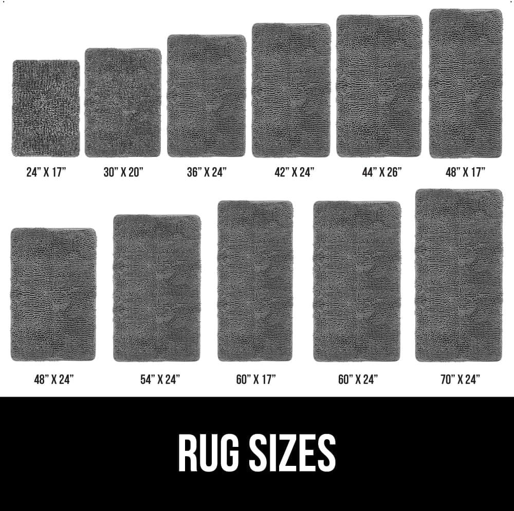imageGORILLA GRIP Bath Rug Mat 36x24 Thick Absorbent Chenille Quick Dry Microfiber Mats Rubber Backing Washable Shower Floor Rugs Bathmat Runner US Designed Bathroom Home Decor Accessories Gray BeigeGrey
