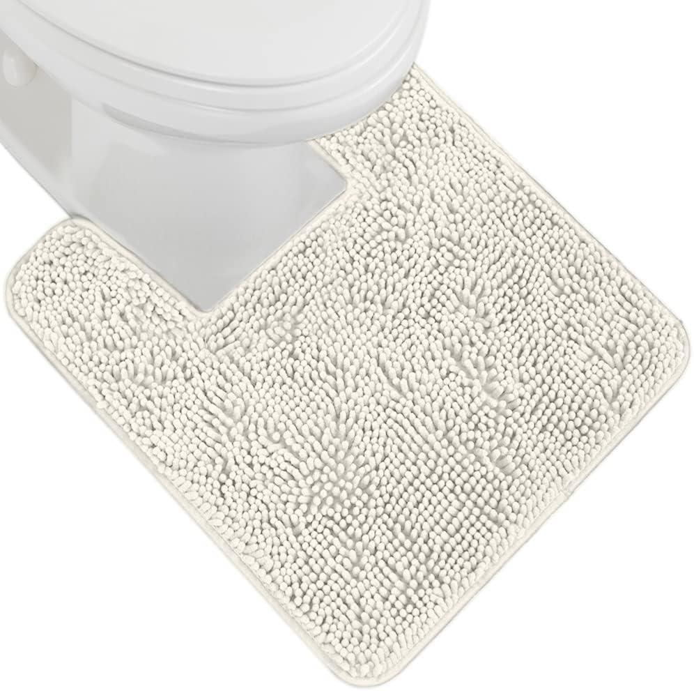 imageGORILLA GRIP Bath Rug Mat 36x24 Thick Absorbent Chenille Quick Dry Microfiber Mats Rubber Backing Washable Shower Floor Rugs Bathmat Runner US Designed Bathroom Home Decor Accessories Gray BeigeIvory