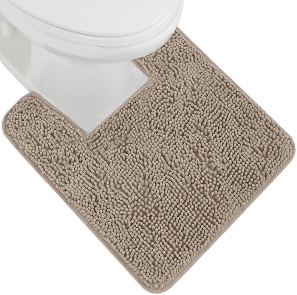 imageGORILLA GRIP Bath Rug Mat 36x24 Thick Absorbent Chenille Quick Dry Microfiber Mats Rubber Backing Washable Shower Floor Rugs Bathmat Runner US Designed Bathroom Home Decor Accessories Gray BeigeGray Beige
