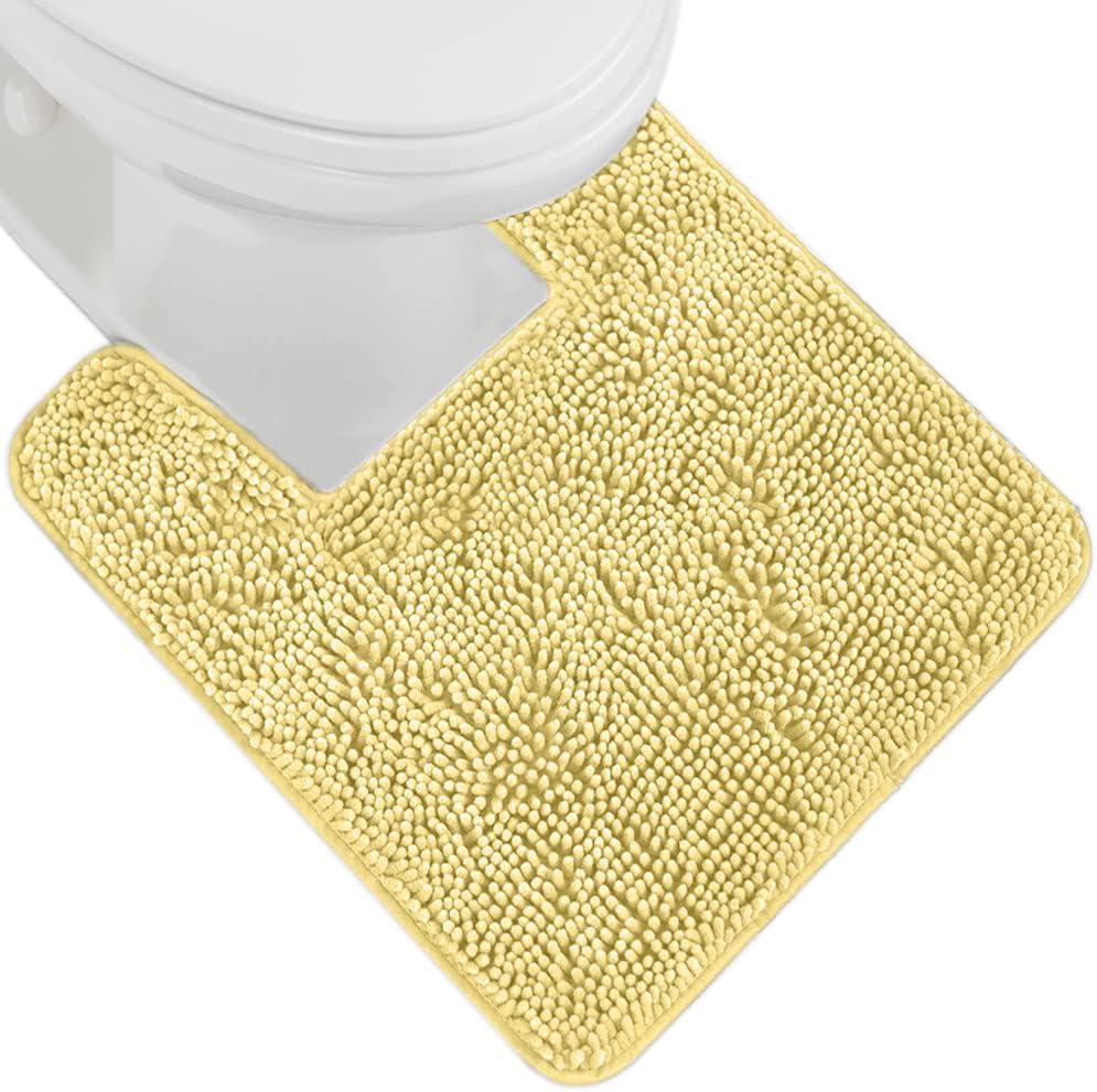 imageGORILLA GRIP Bath Rug Mat 36x24 Thick Absorbent Chenille Quick Dry Microfiber Mats Rubber Backing Washable Shower Floor Rugs Bathmat Runner US Designed Bathroom Home Decor Accessories Gray BeigeYellow