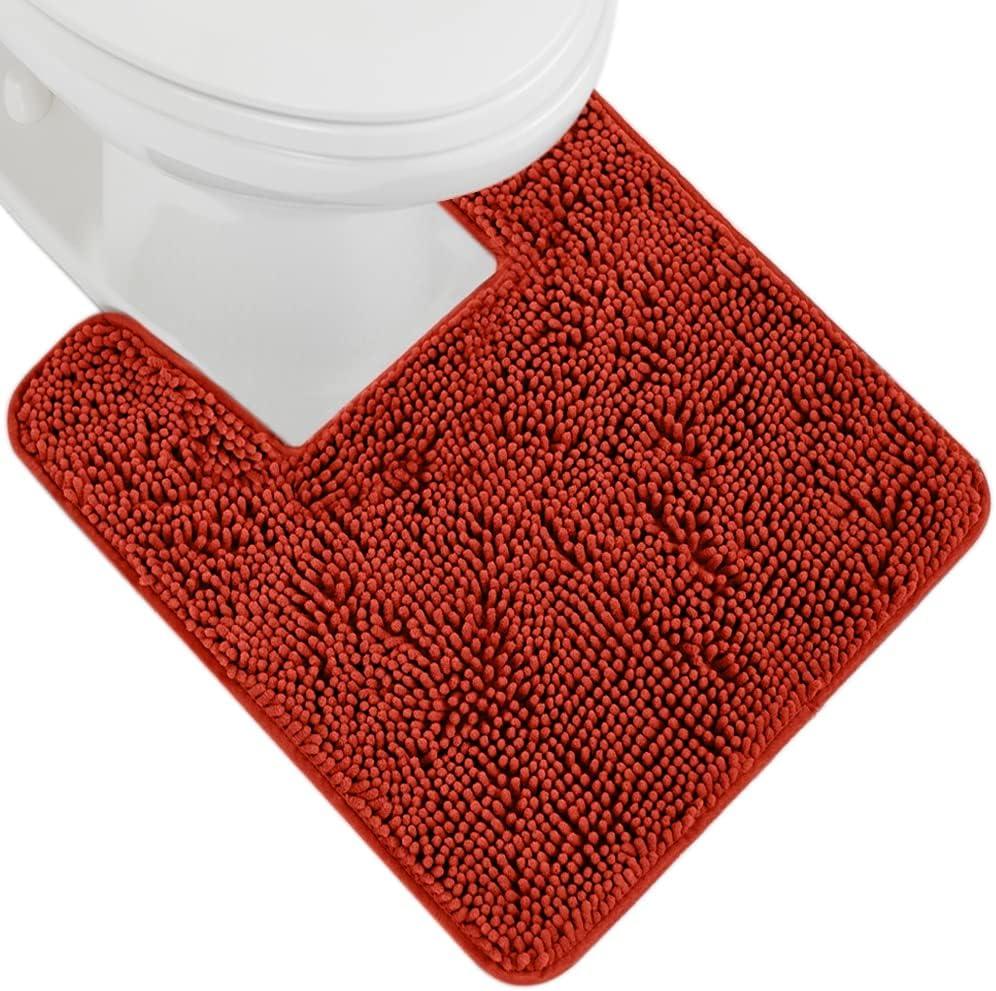 imageGORILLA GRIP Bath Rug Mat 36x24 Thick Absorbent Chenille Quick Dry Microfiber Mats Rubber Backing Washable Shower Floor Rugs Bathmat Runner US Designed Bathroom Home Decor Accessories Gray BeigeSunset Orange
