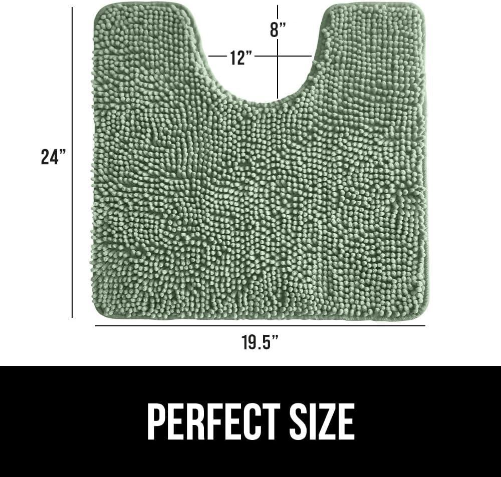 imageGORILLA GRIP Bath Rug Mat 36x24 Thick Absorbent Chenille Quick Dry Microfiber Mats Rubber Backing Washable Shower Floor Rugs Bathmat Runner US Designed Bathroom Home Decor Accessories Gray BeigeSage