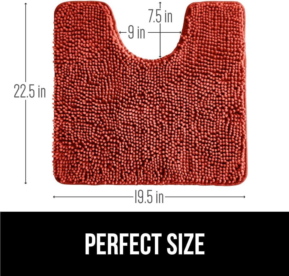 imageGORILLA GRIP Bath Rug Mat 36x24 Thick Absorbent Chenille Quick Dry Microfiber Mats Rubber Backing Washable Shower Floor Rugs Bathmat Runner US Designed Bathroom Home Decor Accessories Gray BeigeSunset Orange