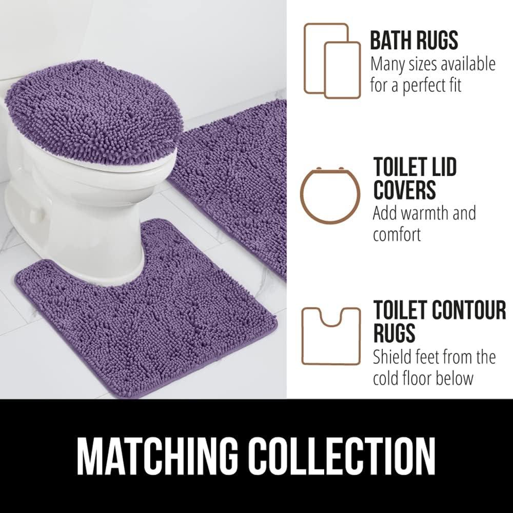 imageGORILLA GRIP Bath Rug Mat 36x24 Thick Absorbent Chenille Quick Dry Microfiber Mats Rubber Backing Washable Shower Floor Rugs Bathmat Runner US Designed Bathroom Home Decor Accessories Gray BeigeSage