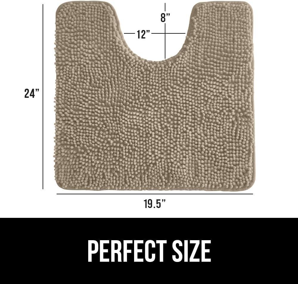 imageGORILLA GRIP Bath Rug Mat 36x24 Thick Absorbent Chenille Quick Dry Microfiber Mats Rubber Backing Washable Shower Floor Rugs Bathmat Runner US Designed Bathroom Home Decor Accessories Gray BeigeGray Beige