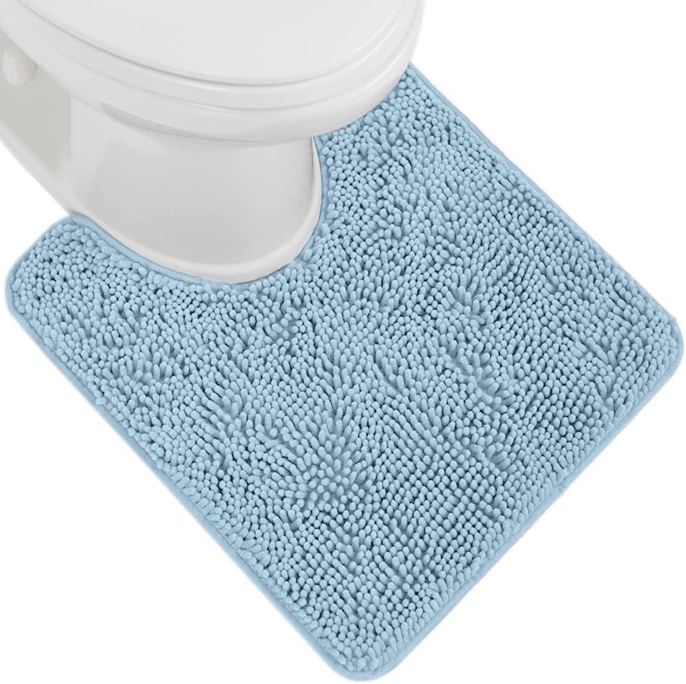 imageGORILLA GRIP Bath Rug Mat 36x24 Thick Absorbent Chenille Quick Dry Microfiber Mats Rubber Backing Washable Shower Floor Rugs Bathmat Runner US Designed Bathroom Home Decor Accessories Gray BeigeSky