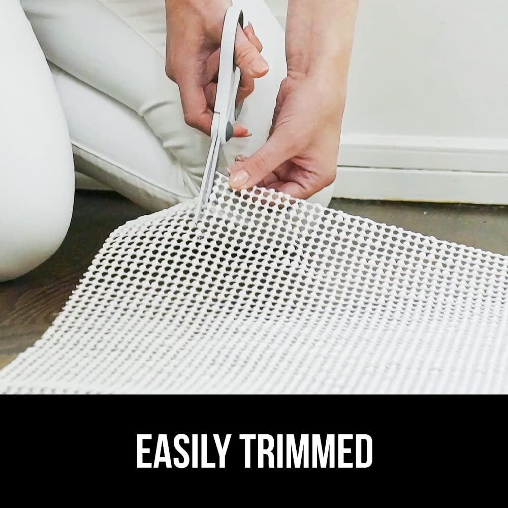 imageGORILLA GRIP Strong Rug Pad Gripper US Designed Grips Help Keep Area Rugs Safe and in Place Slip and Skid Resistant Pads for Hard Floors Under Carpet Mat Cushion and Hardwood Protection 2x3 FT6 Round