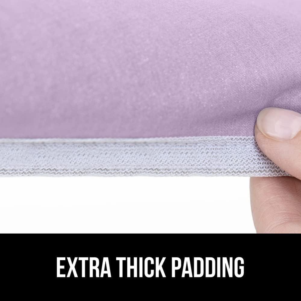 imageGORILLA GRIP The Original Ironing Board Cover and Pad Silicone Coating Thick Scorch Resistant Padding Heavy Duty Iron Covers Standard Boards Hook and Loop Fastener Strap Silver 15x54Light Purple