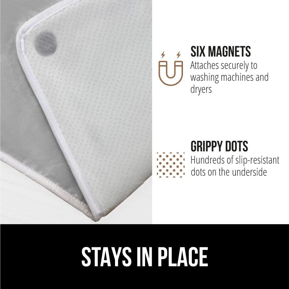 imageGORILLA GRIP The Original Ironing Board Cover and Pad Silicone Coating Thick Scorch Resistant Padding Heavy Duty Iron Covers Standard Boards Hook and Loop Fastener Strap Silver 15x54Silver