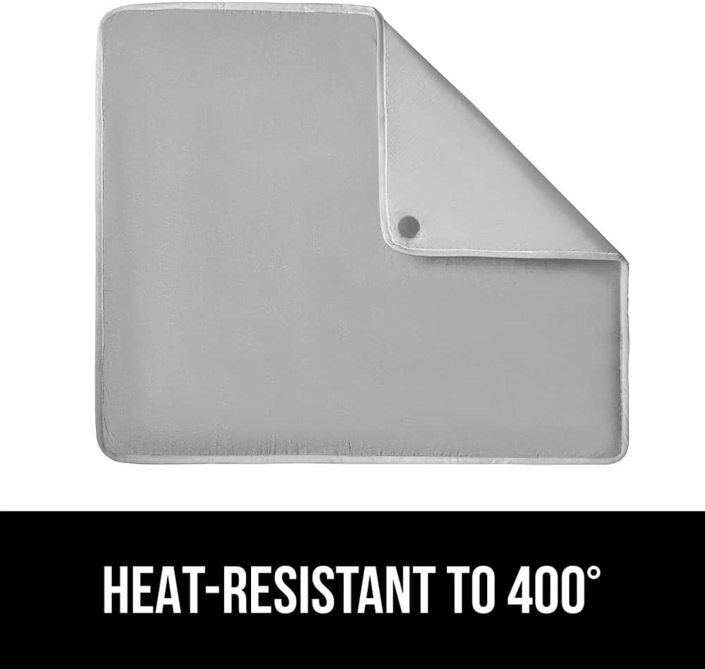 imageGORILLA GRIP The Original Ironing Board Cover and Pad Silicone Coating Thick Scorch Resistant Padding Heavy Duty Iron Covers Standard Boards Hook and Loop Fastener Strap Silver 15x54Silver