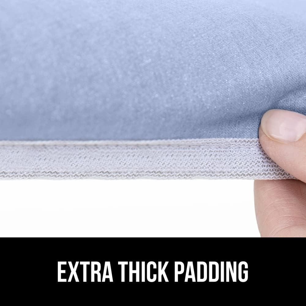 imageGORILLA GRIP The Original Ironing Board Cover and Pad Silicone Coating Thick Scorch Resistant Padding Heavy Duty Iron Covers Standard Boards Hook and Loop Fastener Strap Silver 15x54Blue