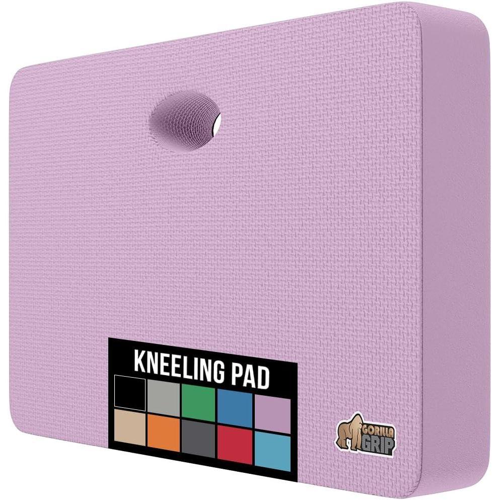 imageGORILLA GRIP Extra Thick Patent Pending Soft Foam Kneeling Pad Supportive Large Cushion Knee Pads for Gardening Baby Bath Time Dirt and Water Resistant Workout and Garden Supplies 175x11 BlackPurple
