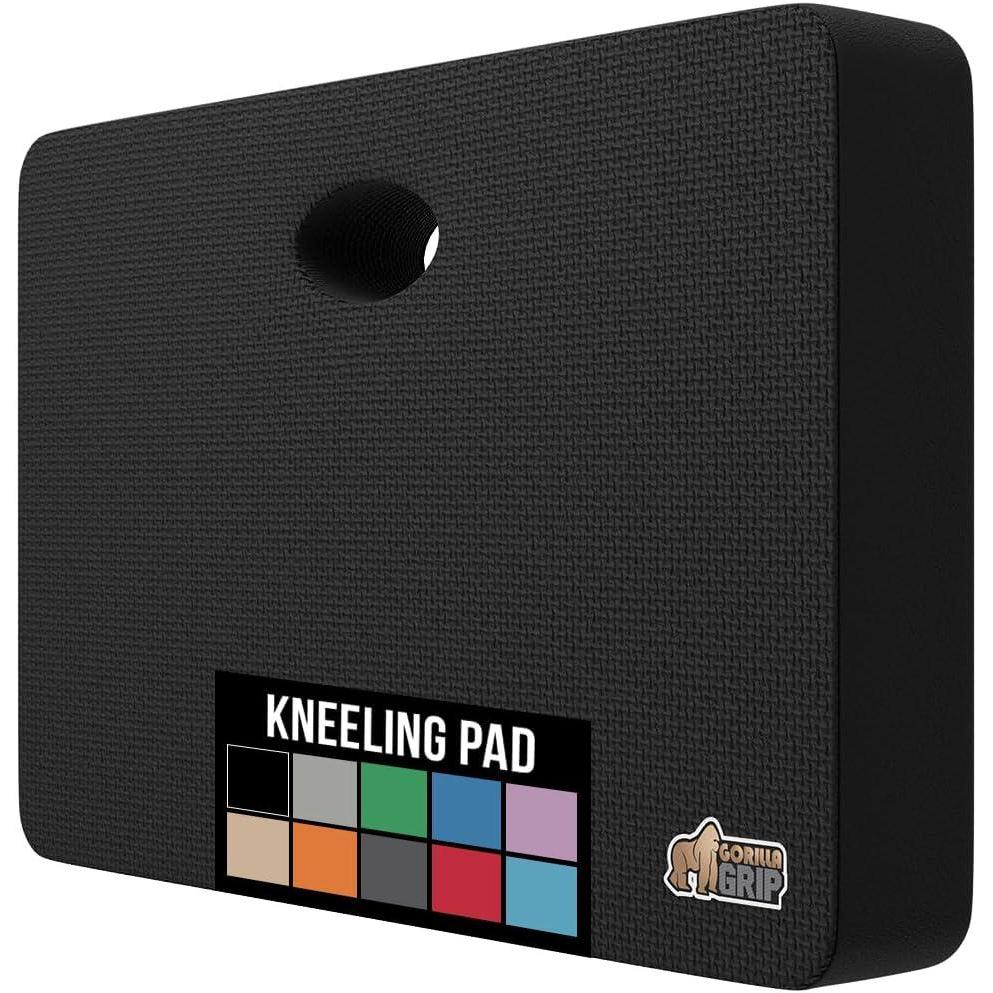 imageGORILLA GRIP Extra Thick Patent Pending Soft Foam Kneeling Pad Supportive Large Cushion Knee Pads for Gardening Baby Bath Time Dirt and Water Resistant Workout and Garden Supplies 175x11 BlackBlack