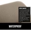 GORILLA GRIP Bath Pillow for Tub, Headrest for Neck and Back Support, Luxury Bathtub Pillows, Hot Tub Cushions, Bathroom Accessories for Women, Relaxing Spa Gifts for Mom Wife Girlfriend 2 Panel White(Beige)