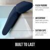 GORILLA GRIP Bath Pillow for Tub, Headrest for Neck and Back Support, Luxury Bathtub Pillows, Hot Tub Cushions, Bathroom Accessories for Women, Relaxing Spa Gifts for Mom Wife Girlfriend 2 Panel White(Navy)