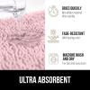 GORILLA GRIP Bath Rug Mat 36×24, Thick Absorbent Chenille, Quick Dry Microfiber Mats, Rubber Backing Washable Shower Floor Rugs, Bathmat Runner, US Designed Bathroom Home Decor Accessories Gray Beige(Light Pink)