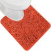 GORILLA GRIP Bath Rug Mat 36×24, Thick Absorbent Chenille, Quick Dry Microfiber Mats, Rubber Backing Washable Shower Floor Rugs, Bathmat Runner, US Designed Bathroom Home Decor Accessories Gray Beige(Coral)