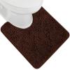 GORILLA GRIP Bath Rug Mat 36×24, Thick Absorbent Chenille, Quick Dry Microfiber Mats, Rubber Backing Washable Shower Floor Rugs, Bathmat Runner, US Designed Bathroom Home Decor Accessories Gray Beige(Brown)