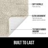 GORILLA GRIP Bath Rug Mat 36×24, Thick Absorbent Chenille, Quick Dry Microfiber Mats, Rubber Backing Washable Shower Floor Rugs, Bathmat Runner, US Designed Bathroom Home Decor Accessories Gray Beige(Dusty Cloud)